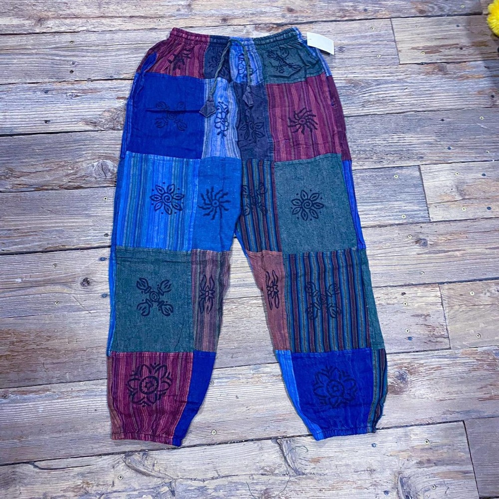 Beautiful boho patchwork pant multicolored - Picture 2 of 3